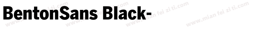 BentonSans Black字体转换